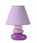 Lucide KARLA Table lamp Ceamic E14 L20 W20 H30 Purple, 14560/81/39