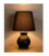 Lucide MIA Table Lamp Ceramic E14 L17 W17 H27cm Black, 14561/81/30