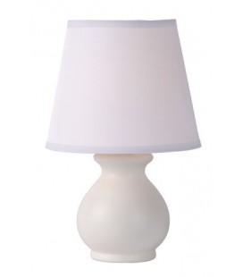 Lucide MIA Table Lamp Ceramic E14 L17 W17 H27cm White, 14561/81/31