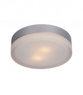 Lucide SPA Ceiling light Round D28 2x E27 IP44 Silver, 17102/28/67