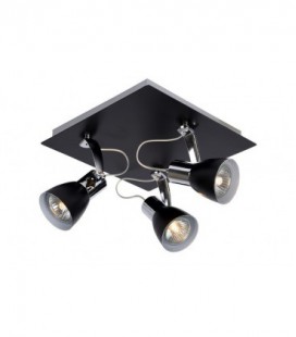 Lucide RALLY Spot 3xGU10/35Wincl. D20/20/12cm Chrome/Blac, 17950/13/30