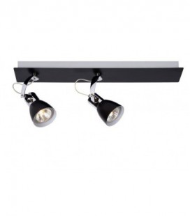 Lucide RALLY Spot 2xGU10/35Wincl. D36/10/12cm Chrome/Blac, 17950/22/30