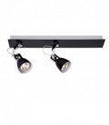 Lucide RALLY Spot 2xGU10/35Wincl. D36/10/12cm Chrome/Blac, 17950/22/30