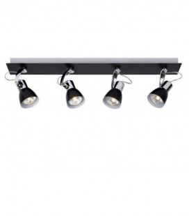 Lucide RALLY Spot 4xGU10/35Wincl. D64/10/12cm Chrome/Blac, 17950/24/30