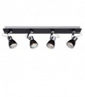 Lucide RALLY Spot 4xGU10/35Wincl. D64/10/12cm Chrome/Blac, 17950/24/30