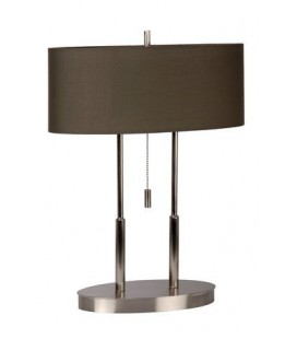 Lucide ELIPS Table lamp 2xE14 H52cm Satin Chrome, 19547/02/12