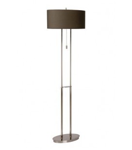 Lucide ELIPS Floor lamp 2xE27 H147cm Satin Chrome, 19747/02/12