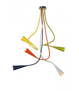 Lucide RINGO Ceiling Light 5xGU10/9W Multicolor, 31139/05/99