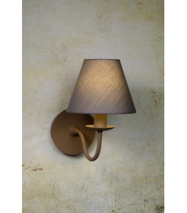Lucide CAMPAGNE Wall Light 1xE14 (Shade 61009/16/36) Taup, 31233/01/41
