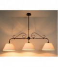 Lucide TOSCA Chandelier 3xE27 Shade White/ Rust, 31321/03/97