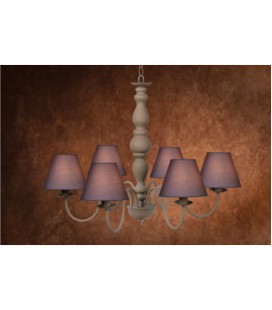 Lucide CAMPAGNE Chandelier 6xE14 Shade61009/16/36) Taupe, 31333/06/41