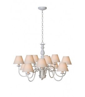 Lucide CAMPAGNE Chandelier 12xE14 Shade61009/16/36) Ant W, 31333/12/21
