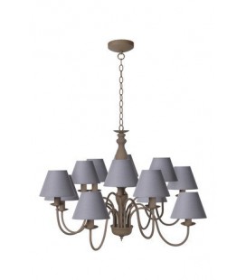 Lucide CAMPAGNE Chandelier 12xE14 Shade61009/16/36) Taupe, 31333/12/41