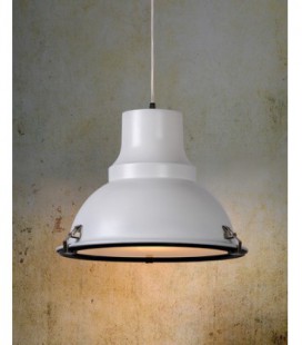 Lucide FACTORY Pendant 1xE27 H150 D39cm White, 31405/01/31