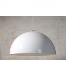 Lucide RIVA Pendant H150 D50cm E27 White, 31410/50/31