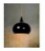 Lucide RIVA Pendant H150 D33cm E27 Black, 31412/33/30