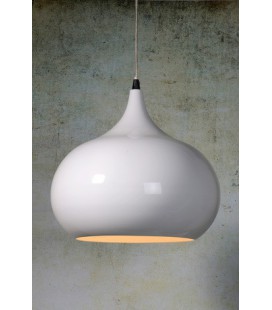 Lucide RIVA Pendant H150 D33cm E27 White, 31412/33/31