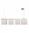 Lucide COLLOM Pendant 4xE27 L110 H130 W22cm Shade White/S, 31460/04/31