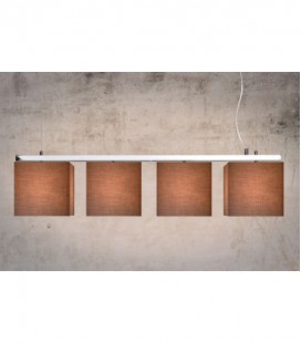 Lucide COLLOM Pendant 4xE27 L110 H130 W22cm Shade Grey/S, 31460/04/36