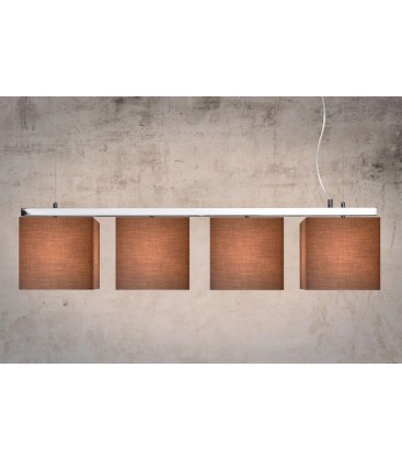 Lucide COLLOM Pendant 4xE27 L110 H130 W22cm Shade Grey/S, 31460/04/36
