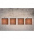 Lucide COLLOM Pendant 4xE27 L110 H130 W22cm Shade Grey/S, 31460/04/36