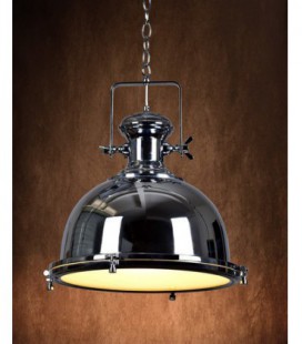 Lucide OLD BURDI Pendant E27 D40 H36cm Chrome, 31471/46/11