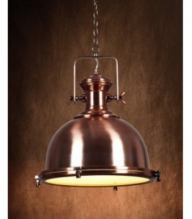 Lucide OLD BURDI Pendant E27 D40 H36cm Red Cupper, 31471/46/17