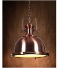 Lucide OLD BURDI Pendant E27 D40 H36cm Red Cupper, 31471/46/17