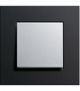 Выключатель в сборе GIRA серии Esprit, черный алюминий