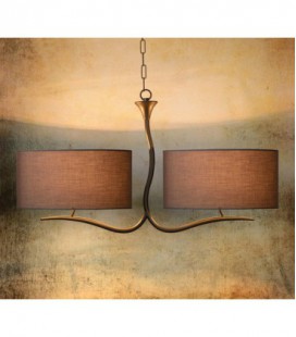 Lucide CORDOBA Chandlier 2xE27 L82 W24 H45cm Iron Grey, 37301/02/15