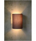 Lucide CORAL Wall Light E27 Shade Round D15-15-21cm Grey, 61250/14/36