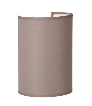 Lucide CORAL Wall Light E27 Shade Round D15-15-21cm Taup, 61250/14/41