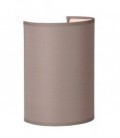 Lucide CORAL Wall Light E27 Shade Round D15-15-21cm Taup, 61250/14/41