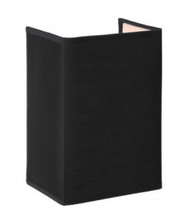 Lucide CORAL Wall Light E27 Shade Rectan.15-11-21cm Black, 61254/14/30
