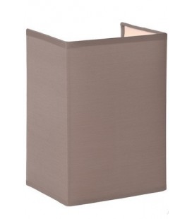 Lucide CORAL Wall Light E27 Shade Rectan.15-11-21cm Taup, 61254/14/41