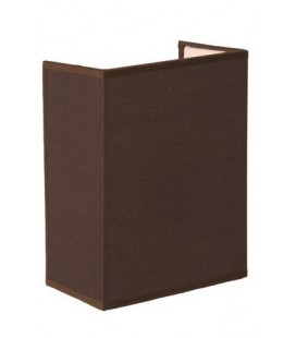 Lucide CORAL Wall Light E27 Shade Rectan.15-11-21cm Brow, 61254/14/43