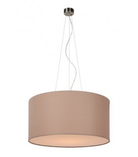 Lucide CORAL Pendant Cotton E27 D60/60/30 Taupe, 61452/60/41