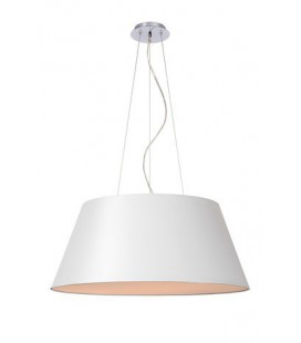 Lucide KONIC Pendant D70/50cm H30cm 3xE27 White, 61454/70/31