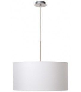 Lucide CLIFF Pendant 1xE27 D50 H120cm White, 61455/50/31