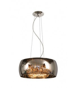 Lucide PEARL Pendant H130 D50cm 6xG9/40W Raindrops/C, 70463/50/11