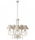 Lucide DORINT Chandelier 5xE14 D70 H120cm Ant White, 71399/05/21