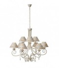 Lucide DORINT Chandelier 9xE14 D70 H120cm Ant White, 71399/09/21