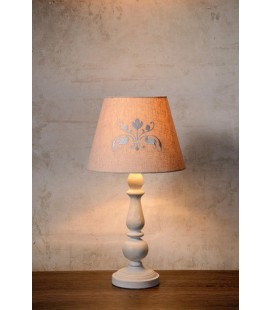 Lucide ROBIN Table Lamp E27 H48cm Shade 25-15-18cm Taupe, 71536/48/41