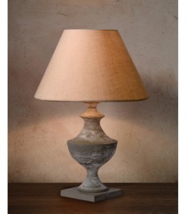 Lucide ROBIN Table Lamp E27 H58 Shade D40cm Taupe, 71536/60/41