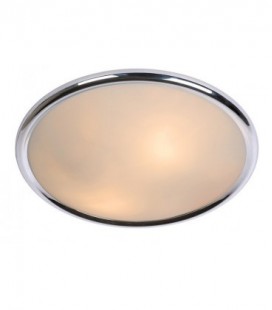 Lucide DUCCO Ceiling Light 2xE27 D32cm Opal Glass/Chrome, 79161/32/11