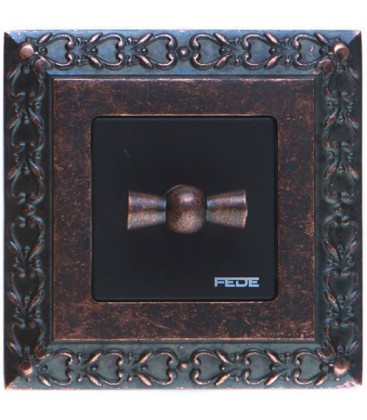 Поворотный переключатель в сборе FEDE коллекция San Sebastian, Rustic Copper