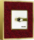 Поворотный выключатель в сборе FEDE коллекция BELLE EPOQUE CORINTO, Pompeired-Bright Gold
