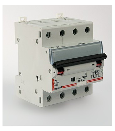 Автоматический выключатель Legrand DX3 4 фазы 16A 4М (Тип C) 6 kA