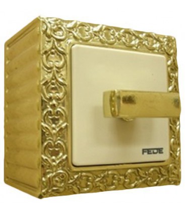 Поворотный выключатель в сборе FEDE коллекция SAN SEBASTIAN SURFACE, Bright Gold