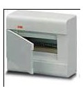 Бокс навесной ABB Europa белый 8 мод. с белой дв. IP41